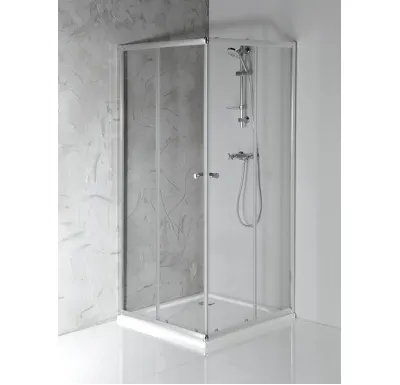 AQUALINE AGGA čtvercová sprchová zástěna 900x900mm, čiré sklo