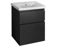 AQUALINE ALTAIR umyvadlová skříňka 57x72,5x45cm, černá mat