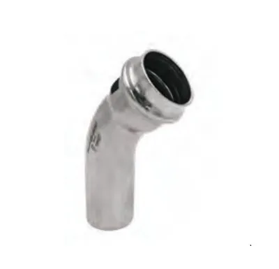 Nerezové lisovací koleno 45° 1040 - 42 mm - pro topení i pitnou vodu F/M