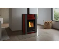 HS Flamingo Krbová kamna AQUAFLAM VARIO ® KALMAR 11/5kW červená, elektronická regulace (15)