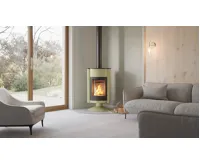 HS Flamingo Krbová kamna MASTERFLAMME ® Grande II, olivová (35)