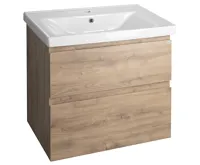 AQUALINE SAVA 70 keramické umyvadlo nábytkové 70x46cm, bílá (3)