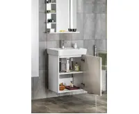 AQUALINE ZOJA umyvadlová skříňka 50,5x63x37,1cm, bílá (4)