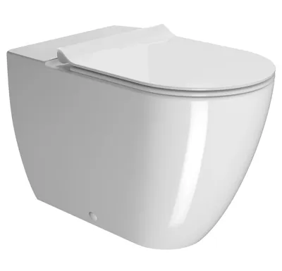 GSI PURA WC mísa kombi spodní/zadní odpad, Swirlflush, 36x63cm, bílá ExtraGlaze