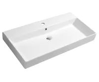 SAPHO KARE 85 keramické umyvadlo nábytkové 85x45cm, bílá SAPHO KARE 85 keramické umyvadlo nábytkové 85x45cm, bílá