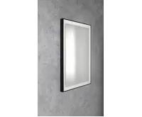SAPHO GANO zrcadlo s LED osvětlením 60x80cm, černá (5)