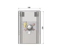 MINIB Samostatně stojící konvektor COIL-SP1/4 1000mm (1)