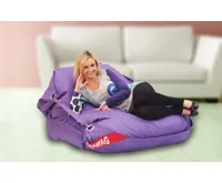 Sedací pytel 189x140 comfort s popruhy violet (5)