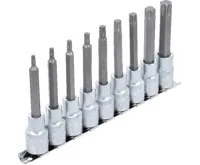 BGS Sada nástrčných hlavic,  12,5 mm (1/2"),  T-profil (pro Torx),  9dílná (1)