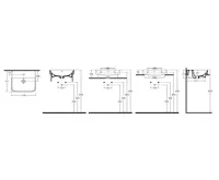 ISVEA SOTT AQUA keramické umyvadlo zápustné, 48x42cm, bílá (8)