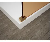 POLYSAN ESCA GOLD MATT jednodílná sprchová zástěna do prostoru, sklo Marron, 1400 mm (2)