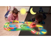 Magic Tracks Set Svítící autodráha + Sada s křižovatkou + Policejní auto (1)