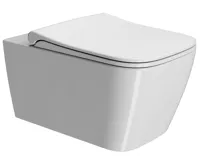 GSI NUBES WC sedátko, Soft Close, Quick Release, bílá mat/chrom (2)