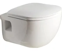 SAPHO BRILLA CLEANWASH závěsná WC mísa s bidetovou sprškou, Rimless, 36,5x53cm, bílá (5)