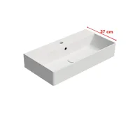 GSI KUBE X keramické umyvadlo 70x37cm, bílá mat