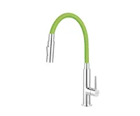 NOVASERVIS Dřezová stojánková baterie se zeleným ramenem a sprškou - 70730,0Z