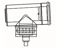 ALMEVA LIL revizní T-kus s odtokem 60/100
