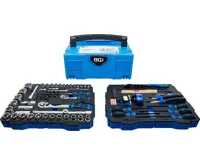 BGS Sada nástrčných klíčů, kladiv, kleští a šroubováků, 6,3 mm (1/4") / 12,5 mm (1/2"), 77 dílná BGS Sada nástrčných klíčů, kladiv, kleští a šroubováků, 6,3 mm (1/4") / 12,5 mm (1/2"), 77 dílná