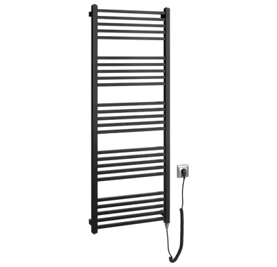 SAPHO METRO-E elektrické otopné těleso rovné 500x1340mm, 500 W, černá mat