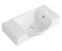 SAPHO LITOS keramické umývátko 55x32cm, bílá SAPHO LITOS keramické umývátko 55x32cm, bílá