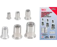 BGS Matice nýtovací, hliník, 150dílná