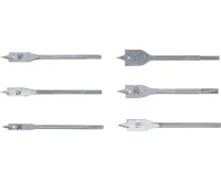 BGS Sada plochých frézovacích vrtáků,  10–25 mm,  6dílná (2)