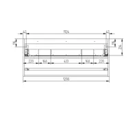 Aira, koupelnová skříňka s keramickým umyvadlem 120 cm, dub (3)