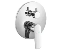 BRUCKNER SCHMITZ podomítková sprchová baterie, 2 výstupy, vrchní části, chrom