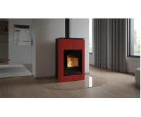 HS Flamingo Krbová kamna AQUAFLAM VARIO ® SAPORO 11kW červená (teplovzdušná verze) (15)
