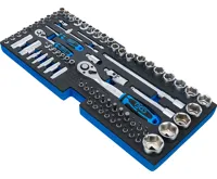 BGS Pěnová vložka pro BGS 3312: sada nástrčných klíčů | 6,3 mm (1/4") / 12,5 mm (1/2") | palco (1)