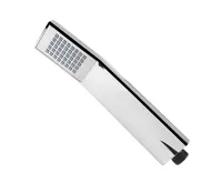 Termostatická nástěnná sprchová baterie s hadicí, ruční a talířovou hranatou sprchou slim 200x200mm (2)