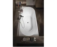 AQUALINE TIBERA L rohová stojící vana, 170x80cm, bílá (8)