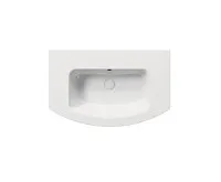 GSI PURA keramické umyvadlo Slim oblé 82x49cm, broušená spodní hrana, bez otvoru, bílá ExtraGlaze (1)