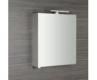 SAPHO RIWA galerka s LED osvětlením, 60x70x17cm, bílá lesk (5)