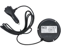 BGS Otočný maják, žlutý, s magnetem, 12/24V, Ø 130mm (2)