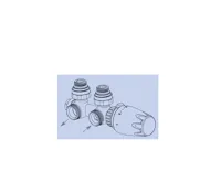 Radik armatura připojovací HM rohová - bílá termostatická hlavice