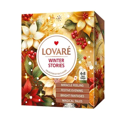 Kolekce čajů Lovaré Winter Stories (32 sáčků)