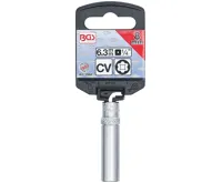 BGS Hlavice nástrčná 1/4" "Super Lock" prodloužená, 8 mm (2)