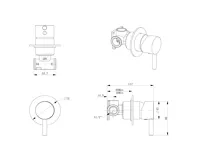 SAPHO RHAPSODY podomítková bidetová baterie se Stop sprškou, chrom (6)