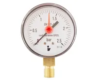 Manometr - tlakoměr 63mm 1/4" Radiál - spodní vývod 0-2,5 bar Manometr - tlakoměr 63mm 1/4" Radiál - spodní vývod 0-2,5 bar