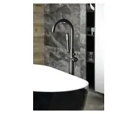 AQUALINE CETO vanová baterie s připojením do podlahy, černá mat (1)