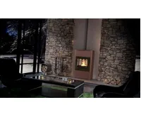 HS Flamingo Krbová kamna AQUAFLAM ® 25 s výměníkem - hnědá - sametová, základní regulace (32)