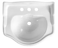 KERASAN RETRO keramické umyvadlo 55x45cm, 3 otvory, bílá (3)