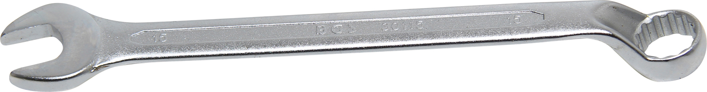 BGS Klíč očkoplochý vyhnutý, 15mm