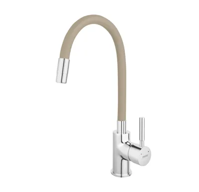 NOVASERVIS Dřezová baterie s flexi ramenem, béžová-chrom, 70710,0BE