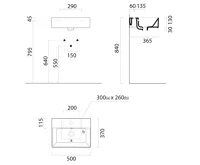 GSI KUBE X keramické umyvadlo 50x37cm, bílá mat (7)