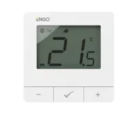ENGO Controls Chytrý termostat E25-BATW, bílý, ENGO Smart, TUYA ENGO Controls Chytrý termostat E25-BATW, bílý, ENGO Smart, TUYA