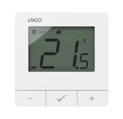 ENGO Controls Chytrý termostat E25-BATW, ENGO Smart, TUYA, bílá