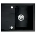 NOVASERVIS Granitový dřez s odkapem, s přepadem z dřezu, grafit - DRGM48/58HA