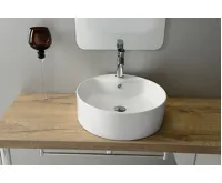 SAPHO YAKARTA keramické umyvadlo na desku, Ø 46cm, bílá (5)